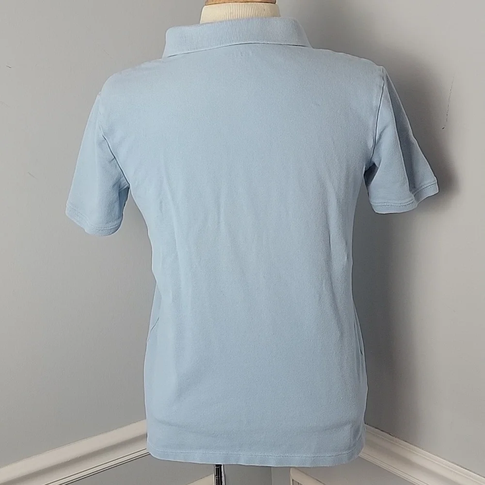 OLD NAVY Bundle of 2 Boy's Powder Blue Uniform Short Sleeve Pique Polo Shirts XL